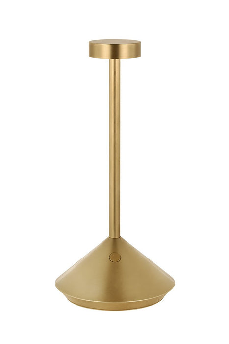 Visual Comfort Modern SLTB53327HAB LED Table Lamp, Hand Rubbed Antique Brass