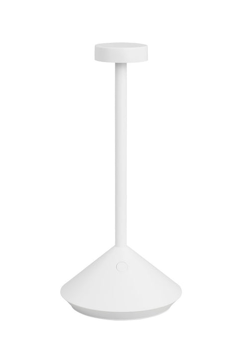 Visual Comfort Modern SLTB53327W LED Table Lamp, Matte White
