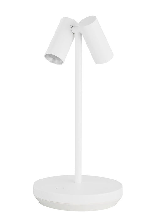 Visual Comfort Modern SLTB53427W LED Table Lamp, Matte White