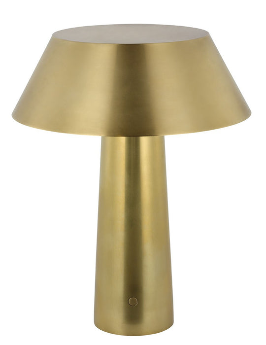 Visual Comfort Modern SLTB56927HAB LED Table Lamp, Hand Rubbed Antique Brass