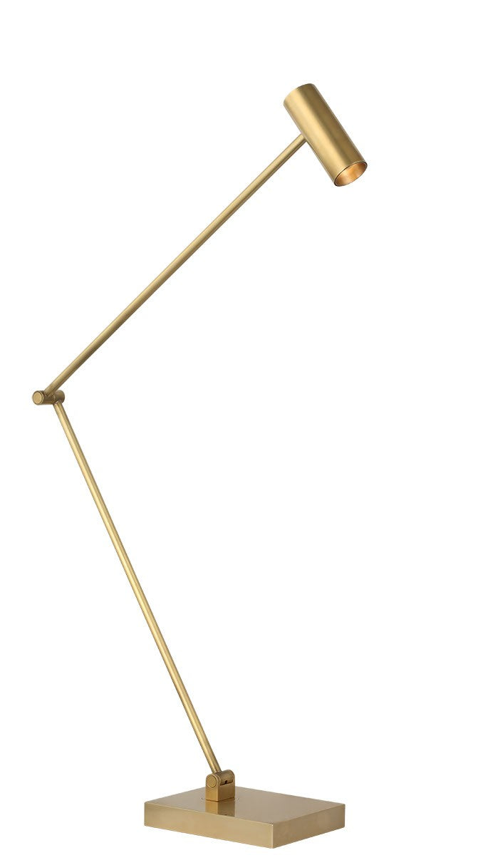 Visual Comfort Modern SLTB57330HAB LED Table Lamp, Hand Rubbed Antique Brass