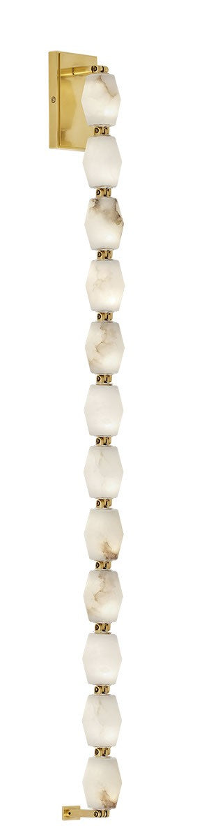 Visual Comfort Modern SLWS54827ALBHAB LED Wall Sconce, Hand Rubbed Antique Brass