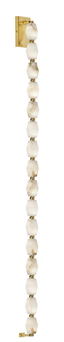 Visual Comfort Modern SLWS54927ALBHAB LED Wall Sconce, Hand Rubbed Antique Brass