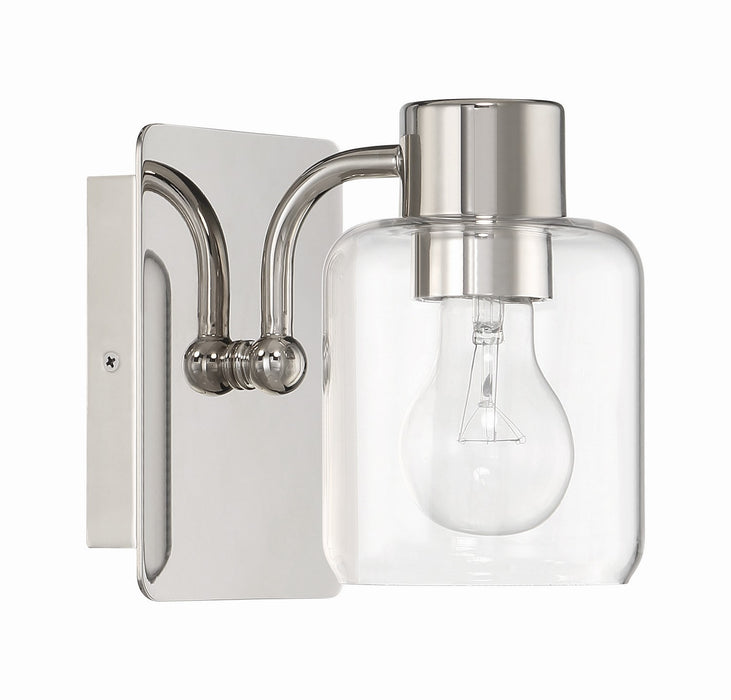 Craftmade 17705PLN1 One Light Wall Sconce, Polished Nickel