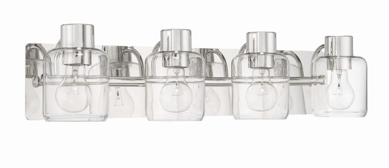 Craftmade 17728PLN4 Four Light Vanity, Polished Nickel