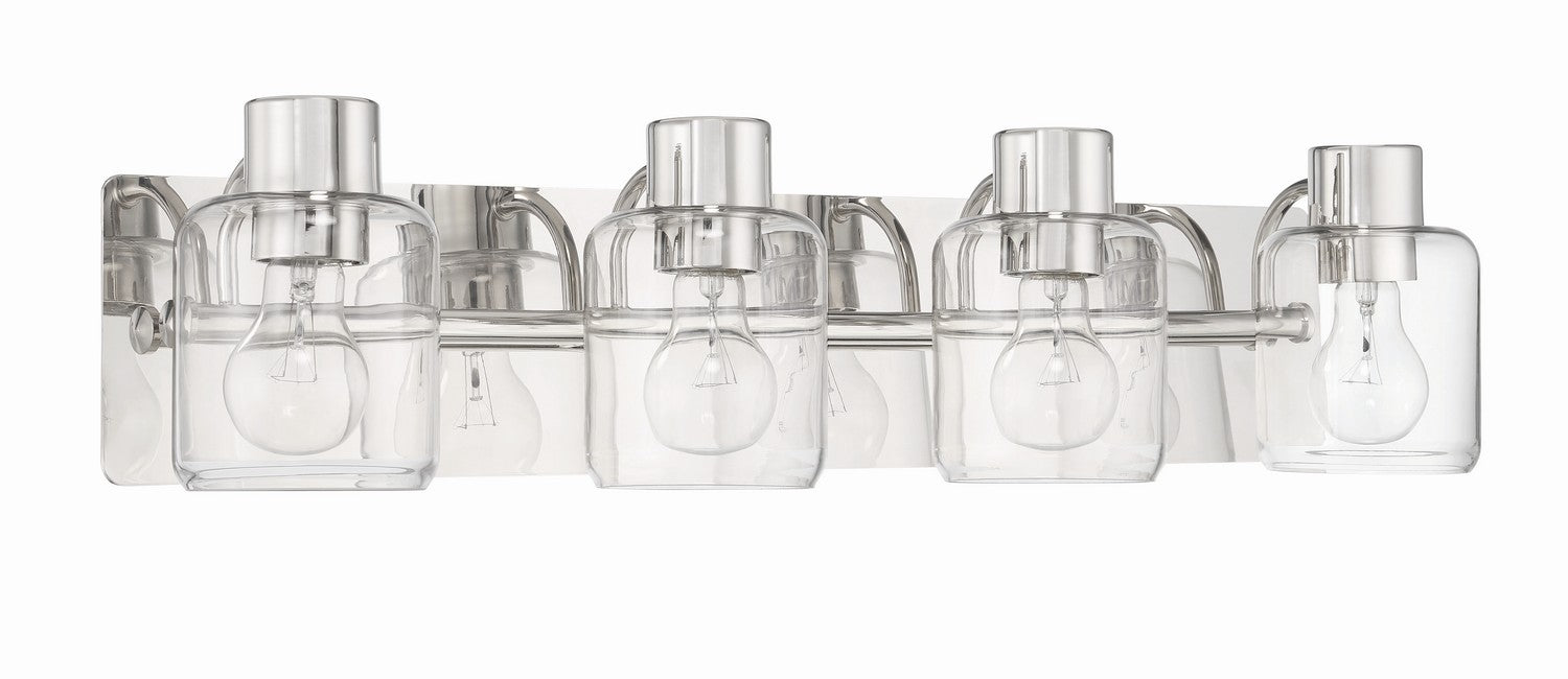 Craftmade 17728PLN4 Four Light Vanity, Polished Nickel