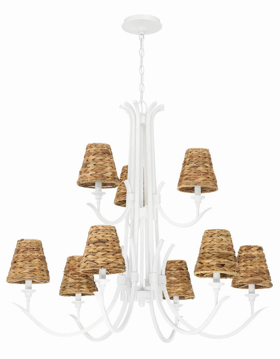 Craftmade 58329-MWW Nine Light Chandelier, Matte White