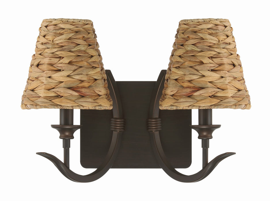 Craftmade 58362-ABZ Two Light Wall Sconce, Aged Bronze Brushed