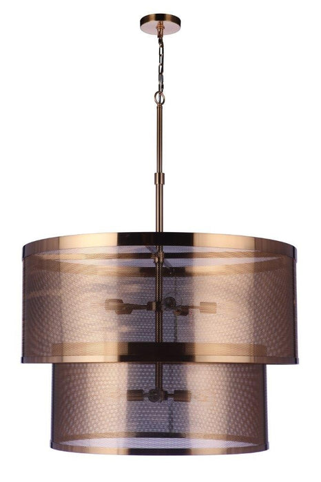Craftmade 58999-SB Nine Light Pendant, Satin Brass