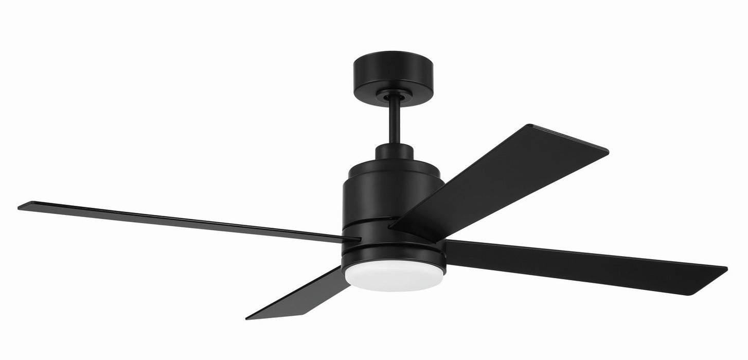 Craftmade MCY52FB4 52"Ceiling Fan, Flat Black