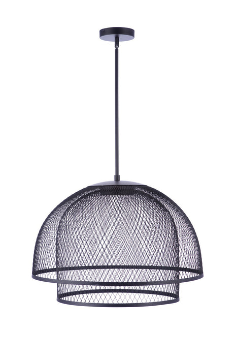 Craftmade P1006FB-LED LED Pendant, Flat Black