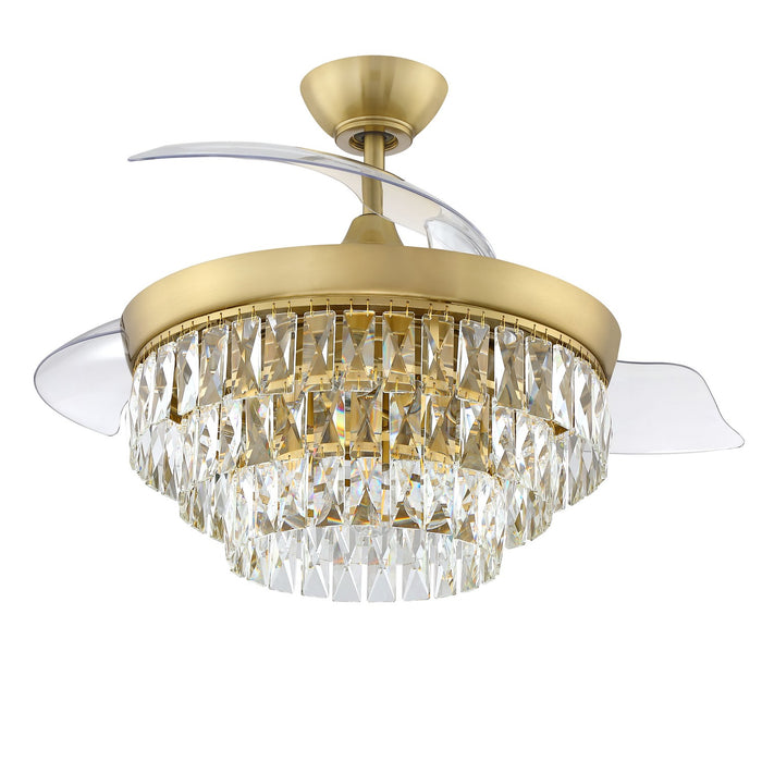 Craftmade SOF42SB3 42"Ceiling Fan, Satin Brass