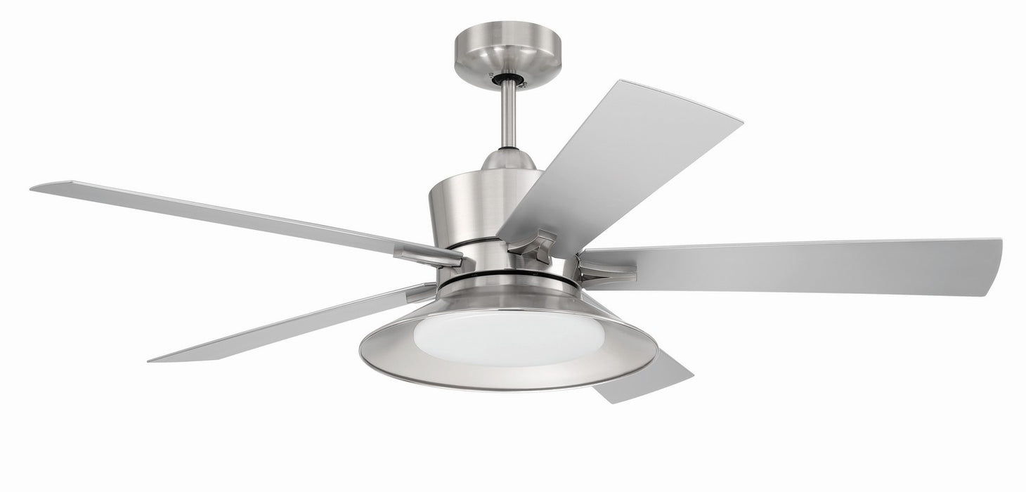 Craftmade TOP52BNK5 52"Ceiling Fan, Brushed Polished Nickel