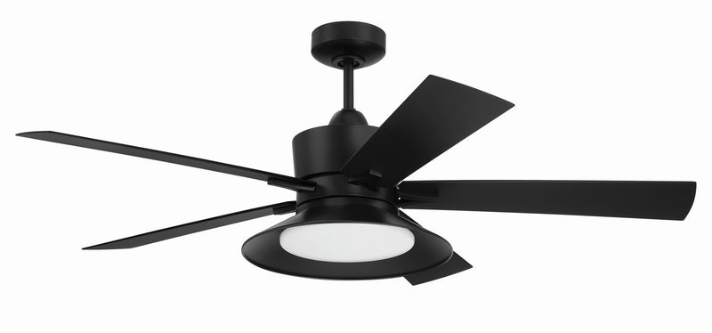 Craftmade TOP52FB5 52"Ceiling Fan, Flat Black