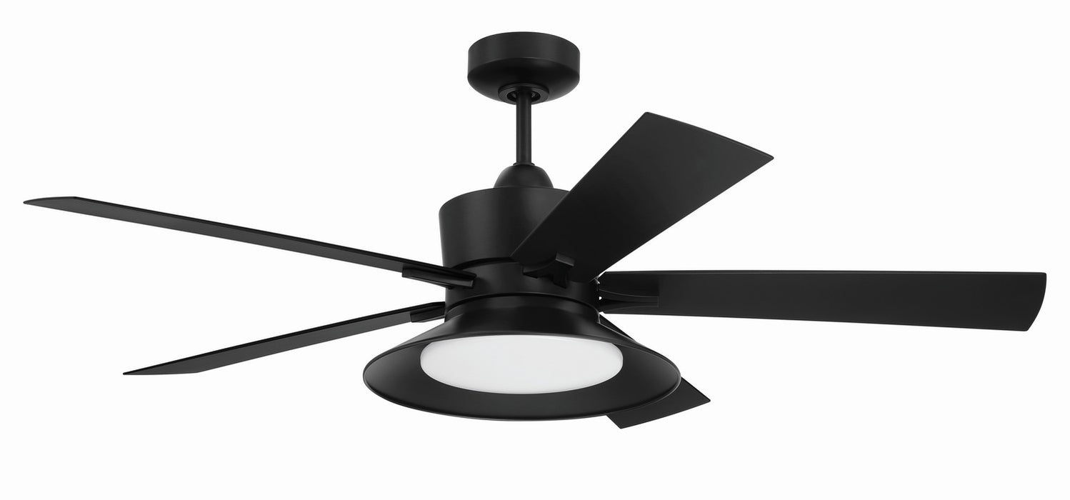 Craftmade TOP52FB5 52"Ceiling Fan, Flat Black