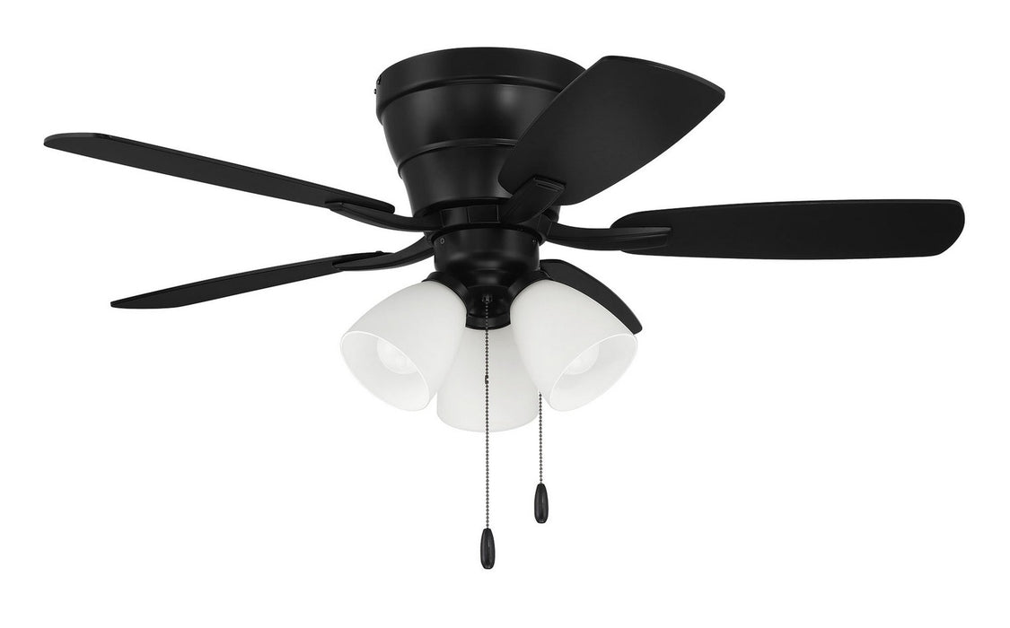 Craftmade WHL42FB5C3 42"Ceiling Fan, Flat Black