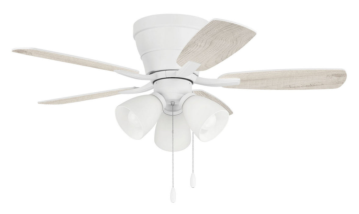 Craftmade WHL42W5C3 42"Ceiling Fan, White