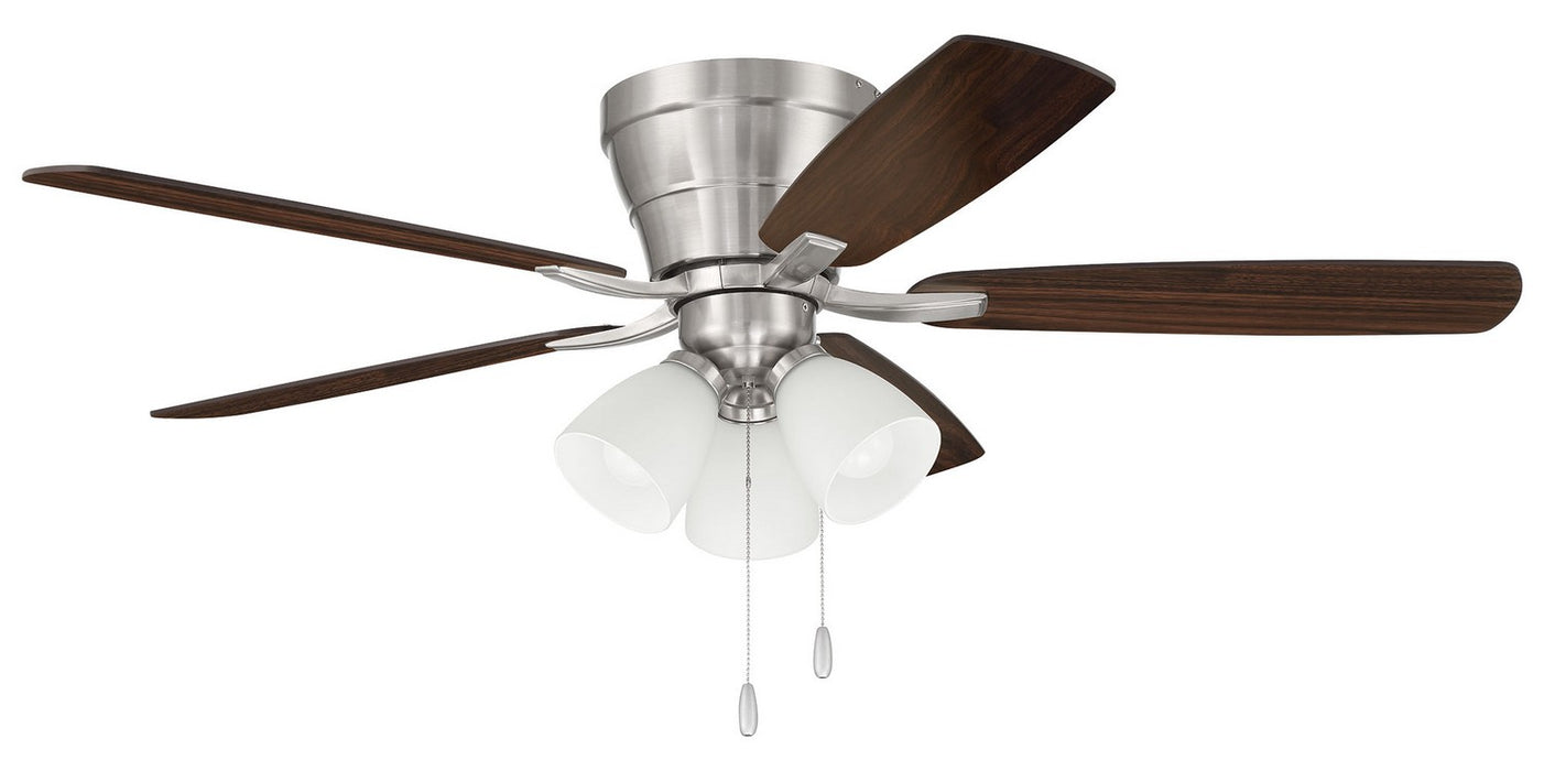 Craftmade WHL52BNK5C3 52"Ceiling Fan, Brushed Polished Nickel