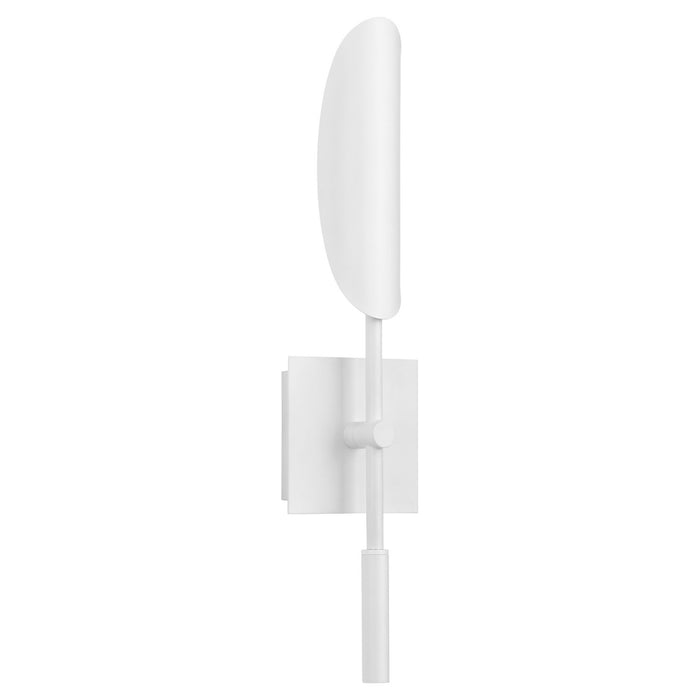 Oxygen 3-405-640 LED Wall Sconce, White W/ Aged Brass