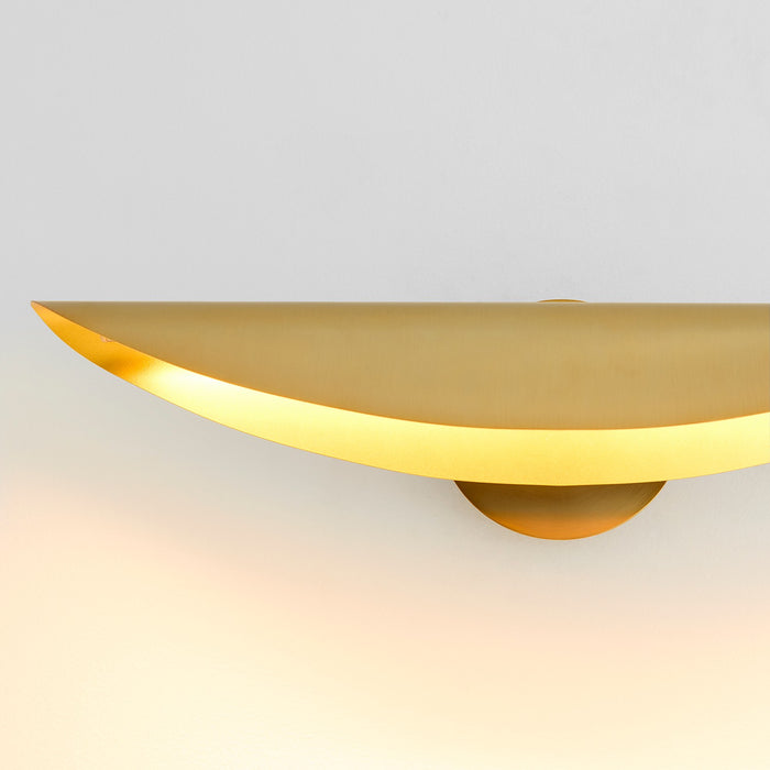 Oxygen 3-406-40 LED Wall Sconce, Aged Brass