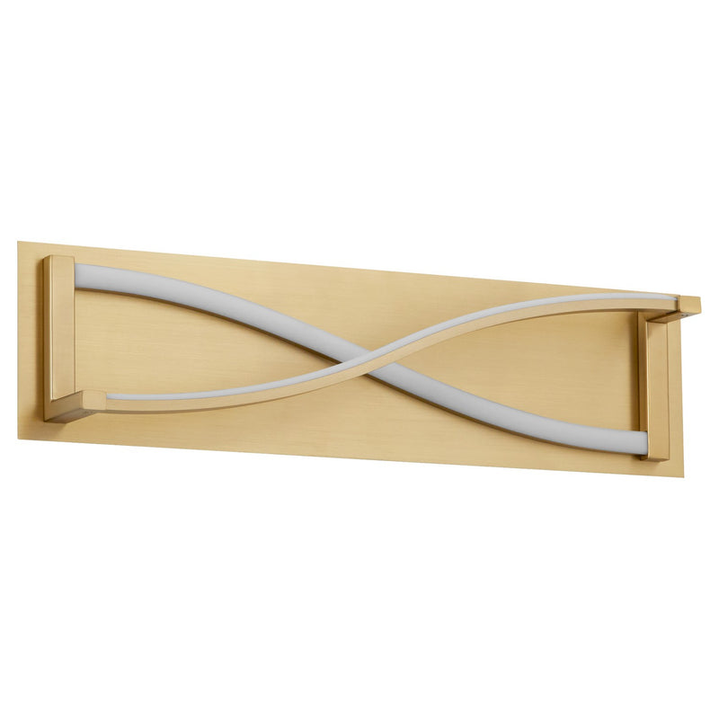 Quorum 3-5006-40 LED Vanity, Aged Brass