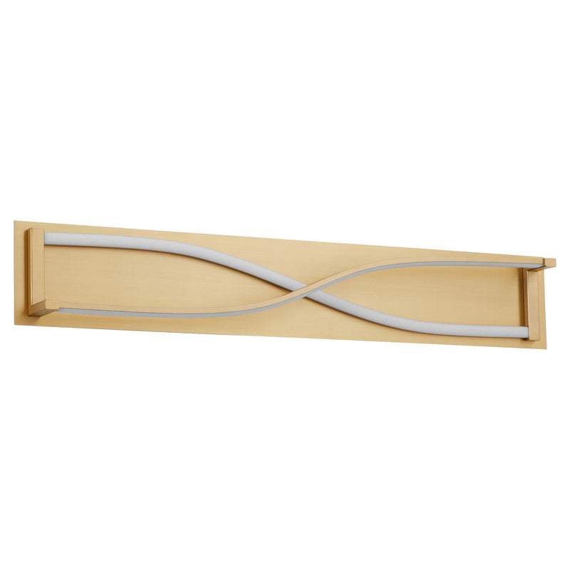 Quorum 3-5007-40 LED Vanity, Aged Brass
