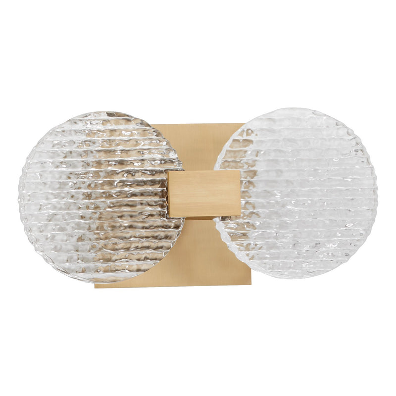 Quorum 3-5050-40 LED Wall Sconce, Aged Brass