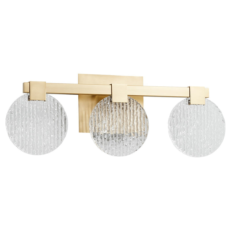 Quorum 3-5052-40 LED Vanity, Aged Brass