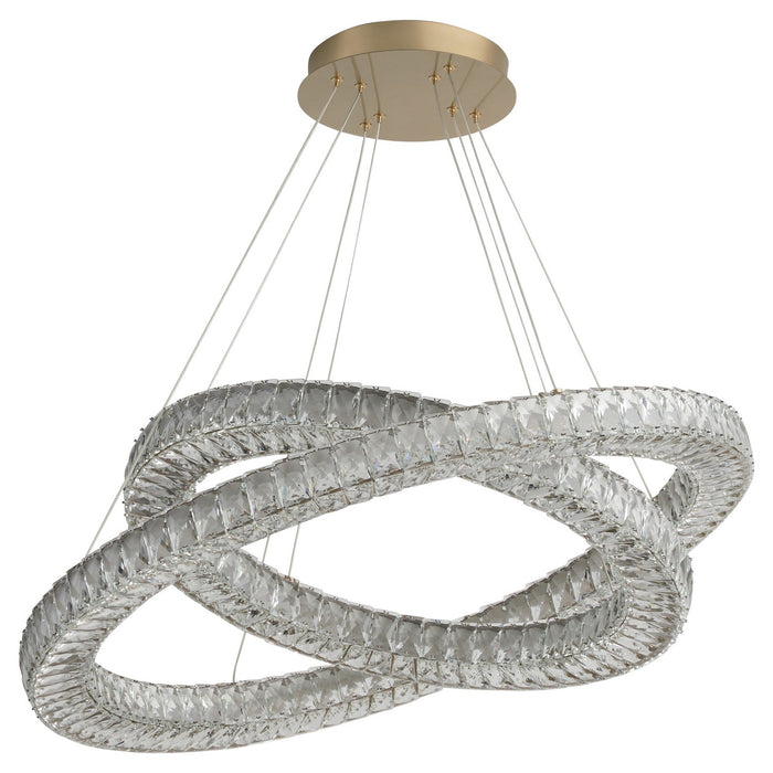 Oxygen 3-876-40 LED Pendant, Aged Brass