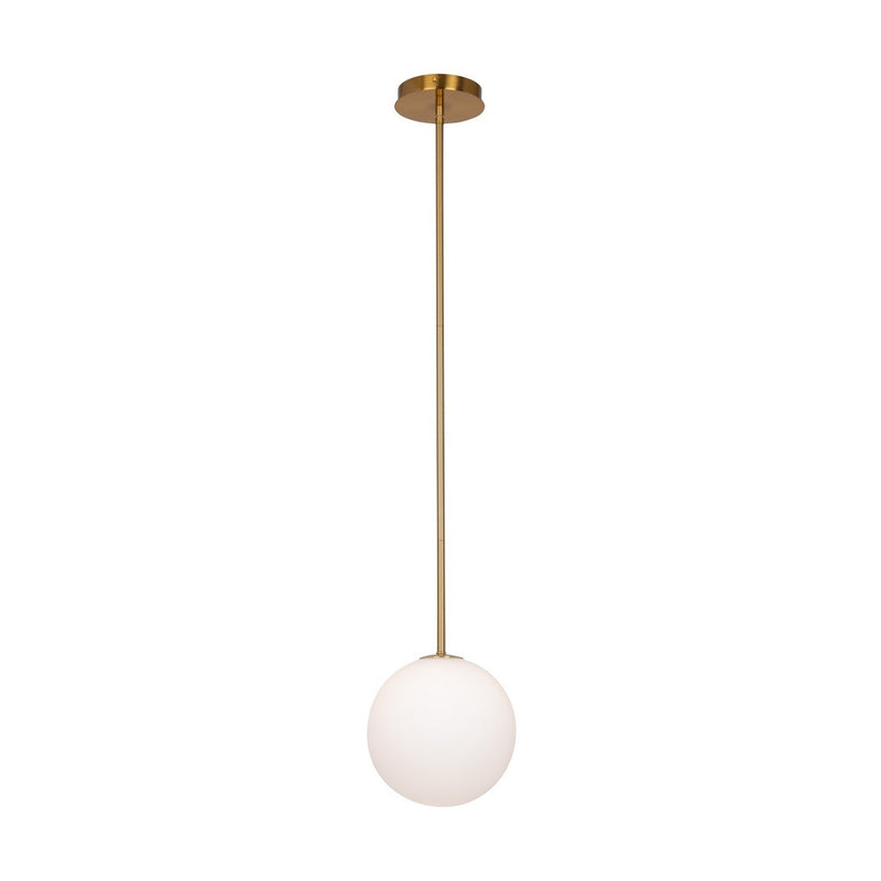 Artcraft AC11761BR One Light Pendant, Brass