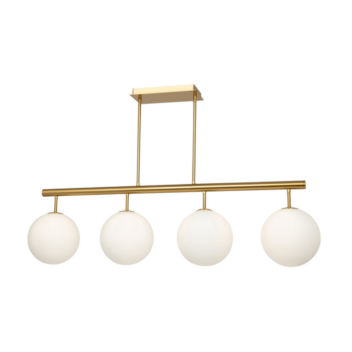 Artcraft AC11764BR Four Light Island/Pool Table, Brass