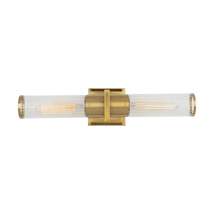 Artcraft AC11772CB Two Light Bathroom Vanity, Brushed Brass