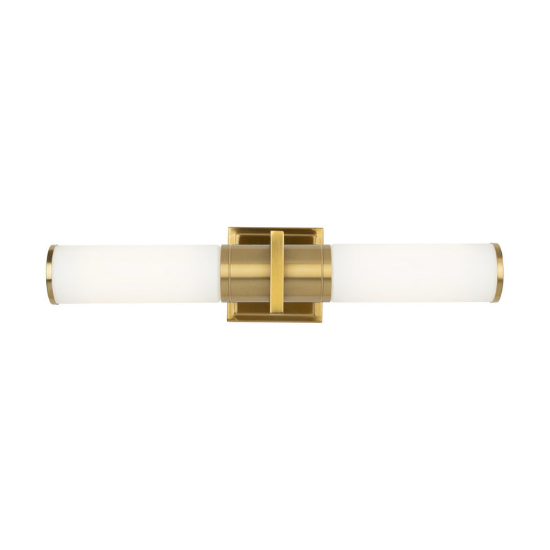 Artcraft AC11772WB Two Light Bathroom Vanity, Brushed Brass