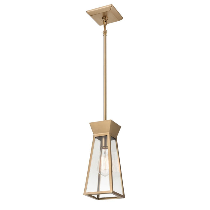 Artcraft AC11850BB One Light Pendant, Brushed Brass