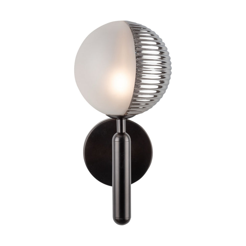 Artcraft AC11881BK One Light Wall Sconce, Black