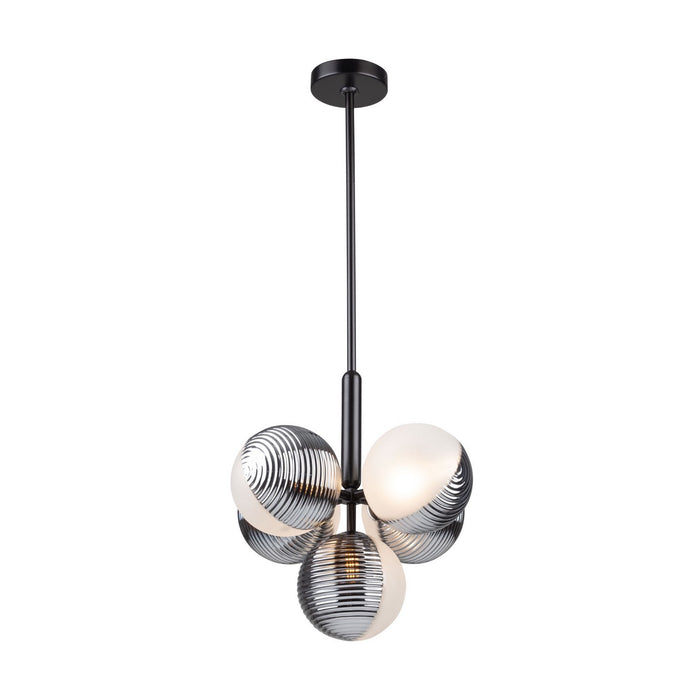 Artcraft AC11885BK Five Light Pendant, Black