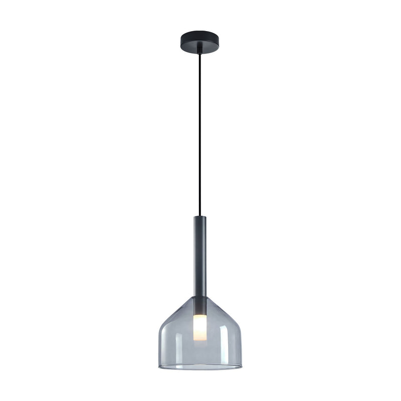 Artcraft AC11951BK One Light Pendant, Black