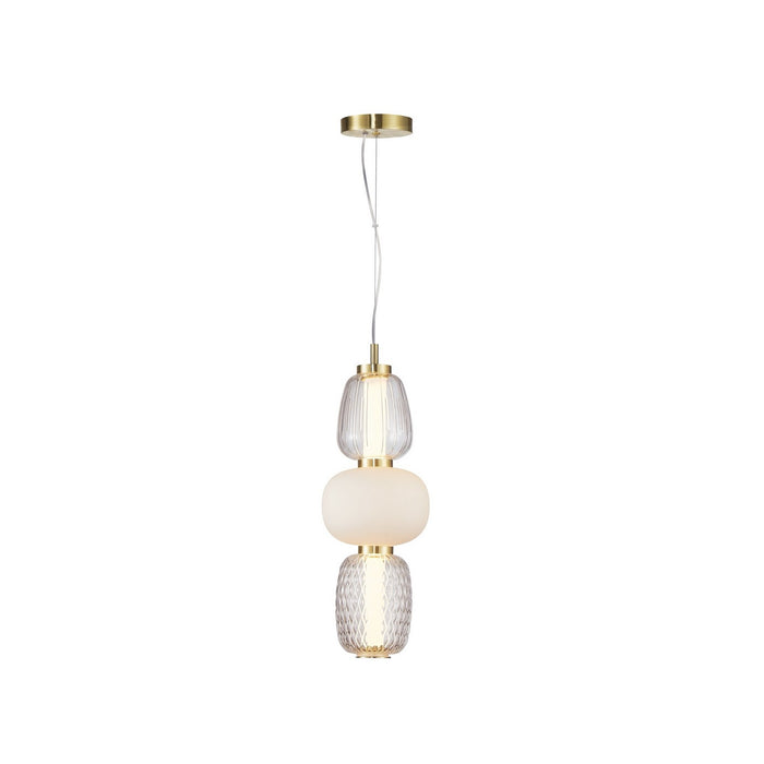 Artcraft AC6702BR LED Pendant, Brass