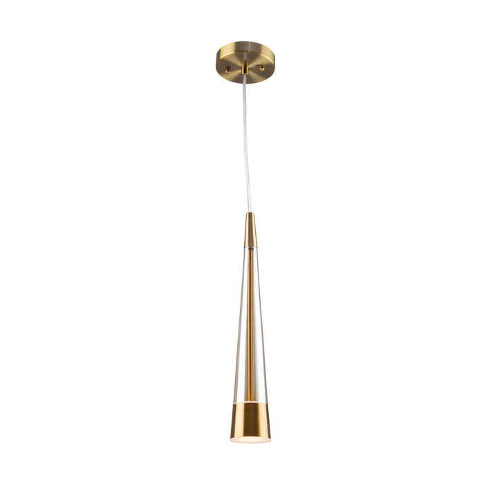 Artcraft AC6821BR LED Pendant, Brass