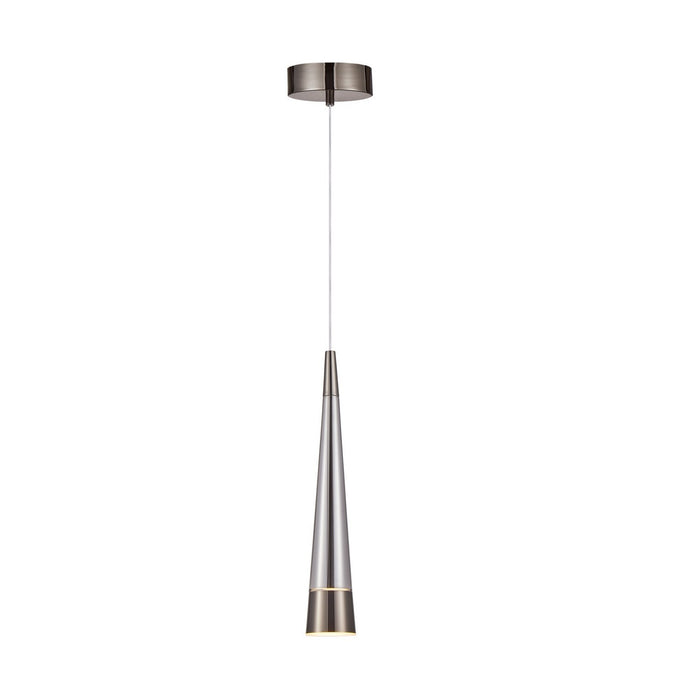 Artcraft AC6821SM LED Pendant, Pearl Black and Smoke