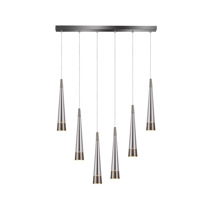 Artcraft AC6826SM LED Island Pendant, Pearl Black and Smoke