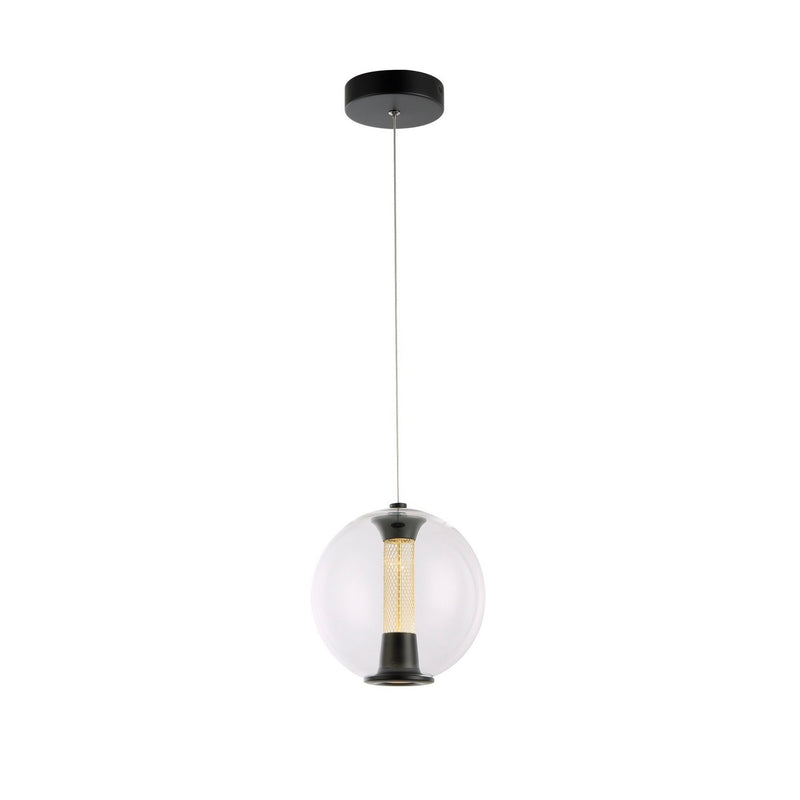 Artcraft AC6841BK LED Pendant, Black