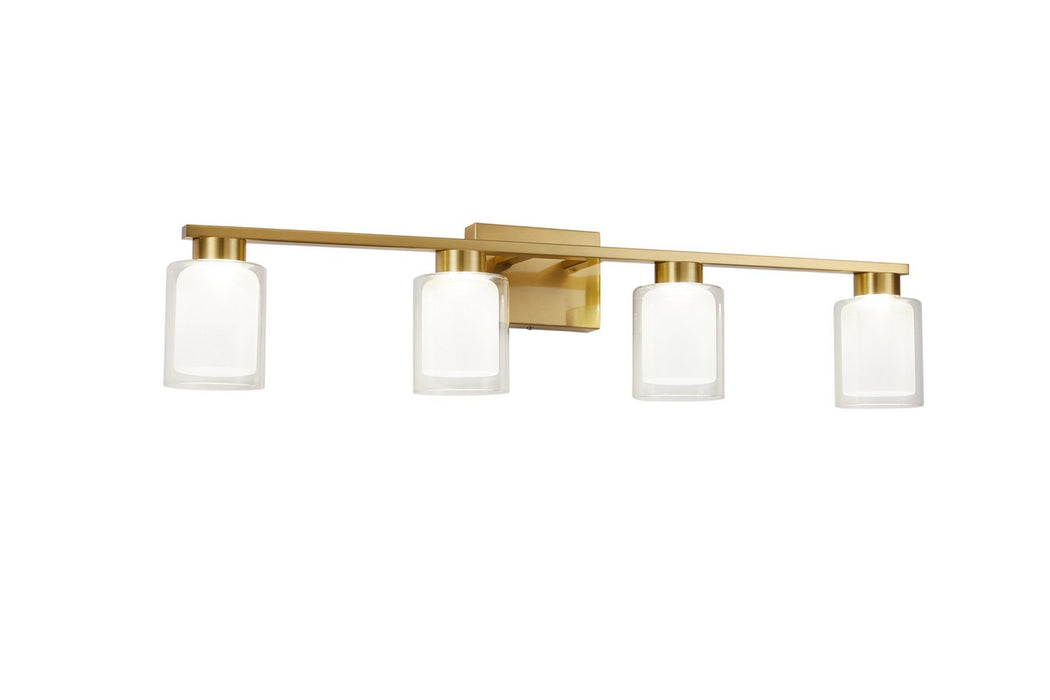 Artcraft AC7394BR LED Bathroom Vanity, Brass