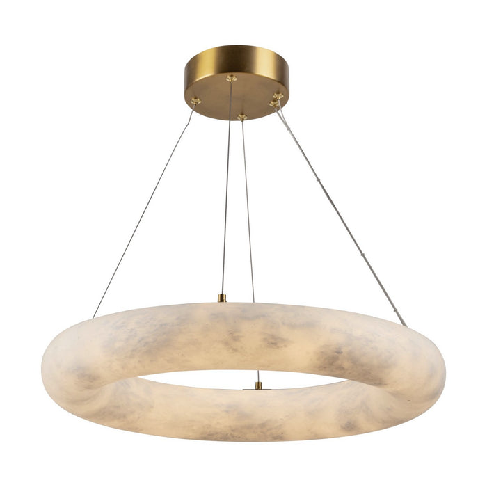 Artcraft AC7468BR LED Chandelier, Brushed Brass