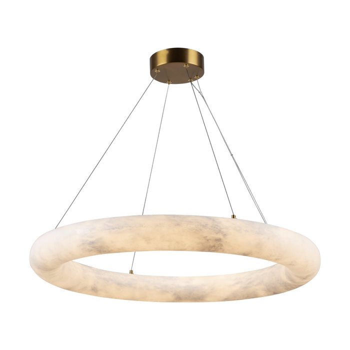 Artcraft AC7469BR LED Chandelier, Brushed Brass