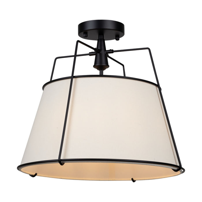 Artcraft SC13362BK Three Light Semi-Flush Mount, Black