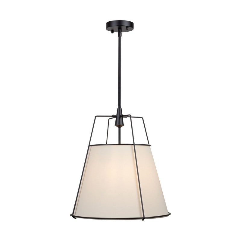 Artcraft SC13363BK Three Light Pendant, Black