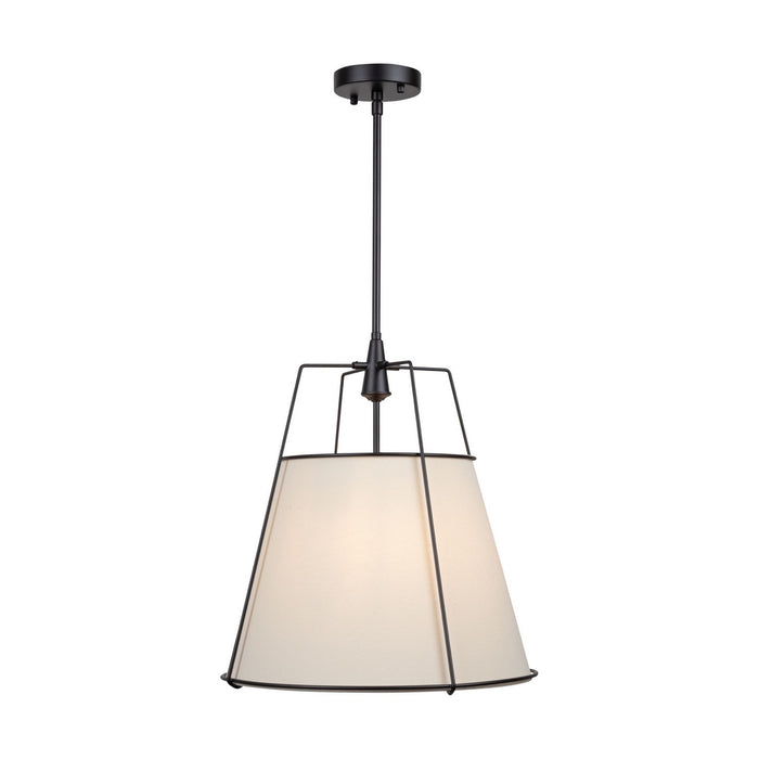 Artcraft SC13363BK Three Light Pendant, Black