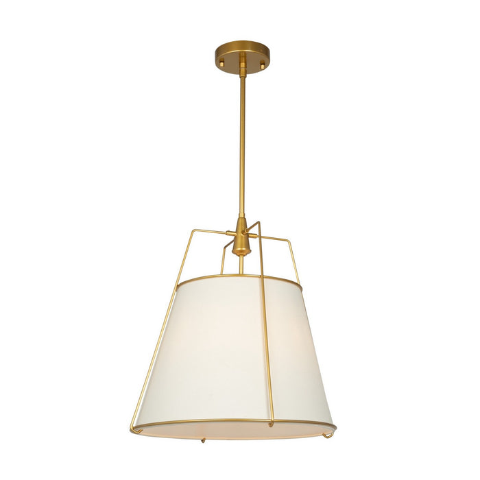 Artcraft SC13363BR Three Light Pendant, Brass