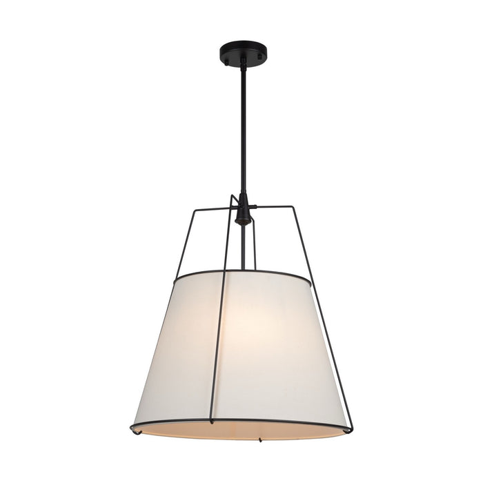 Artcraft SC13364BK Four Light Pendant, Black
